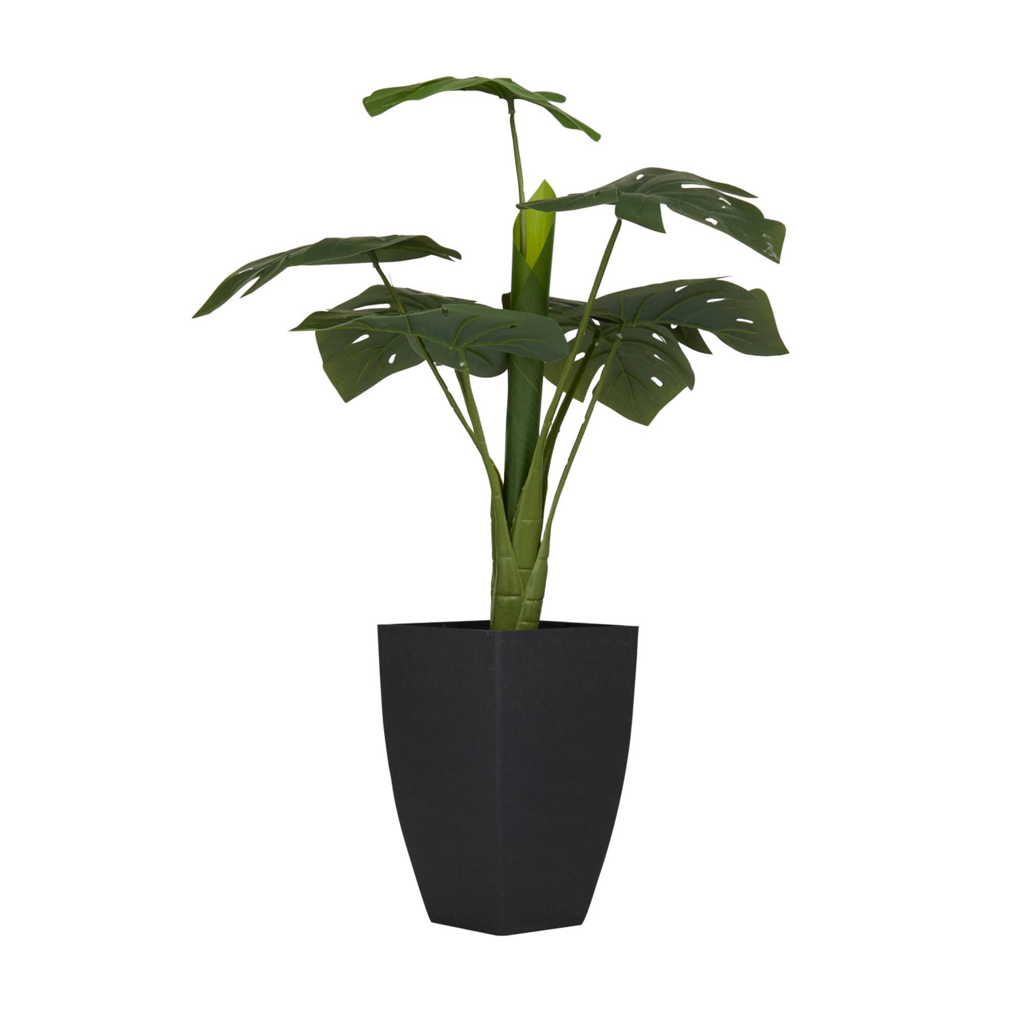 28" Black Contemporary Floral & Botanical Artificial Foliage